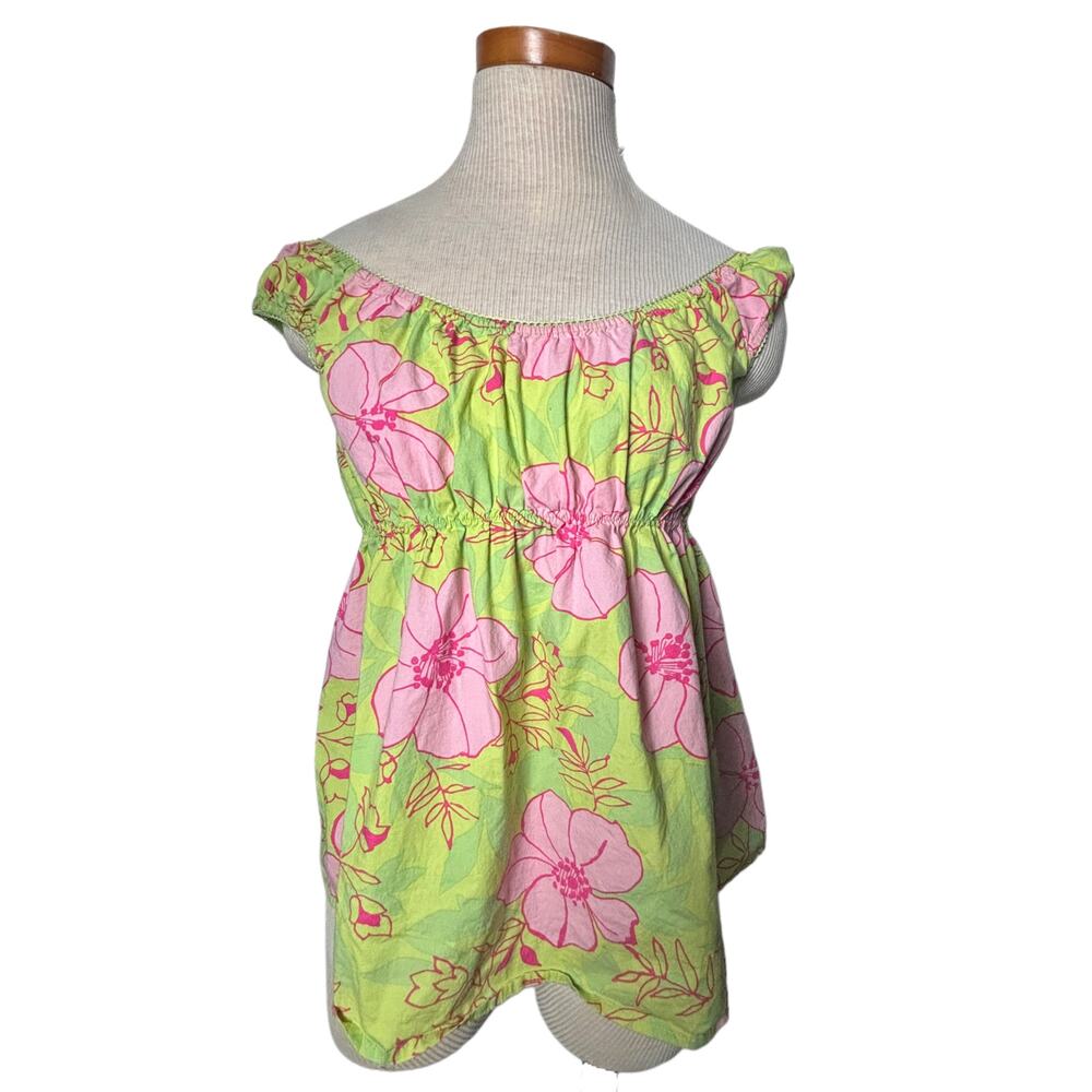 Vintage Maternity Y2K floral babydoll off the shoulder top medium